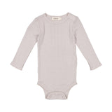 Benedikte, Uld Pointelle Bodystocking - Soft Dove