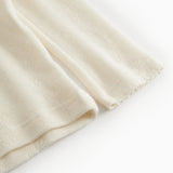 Tamra, Uld Pointelle T-shirt - Natural