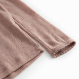 Tamra, Uld Pointelle T-shirt - Burnt Rose