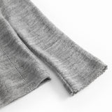 Tamra, Uld Pointelle T-shirt - Grey Melange