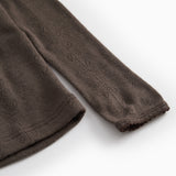 Tamra, Uld Pointelle T-shirt - Terre