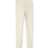 Leg, Uld Pointelle Leggings - Natural