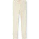 Leg, Uld Pointelle Leggings - Natural