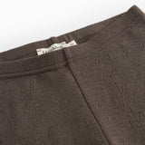 Leg, Uld Pointelle Leggings - Terre
