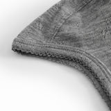 Hoody, Uld Pointelle Hue - Grey Melange