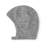 Hoody, Uld Pointelle Hue - Grey Melange