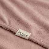 Alida, Uld Pointelle Baby tæppe - Burnt Rose