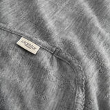 Alida, Uld Pointelle Baby tæppe - Grey Melange