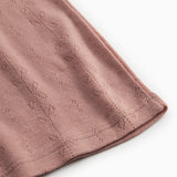 Tamra W, Uld Pointelle T-shirt - Burnt Rose