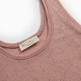 Tevo W, Uld Pointelle Undertrøje - Burnt Rose