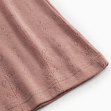 Tevo W, Uld Pointelle Undertrøje - Burnt Rose