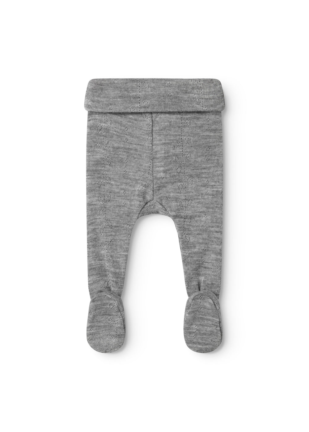 Pixa, Uld Pointelle Bukser - Grey Melange