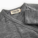 Rubetta, Uld Pointelle Heldragt - Grey Melange