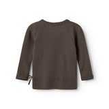 Tut Wrap LS, Uld Pointelle Bluse - Terre