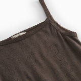 Strap Vest, Uld Pointelle Undertrøje - Terre