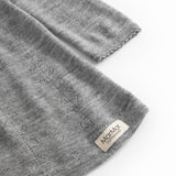 Night Dress, Uld Pointelle Nattøj - Grey Melange
