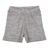 Poe, Uld Pointelle Underbukser - Grey Melange