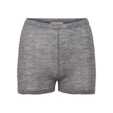 Poe W, Uld Pointelle Underbukser - Grey Melange