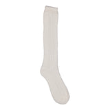 Knee Socks Pointelle, Strømper - Gentle White