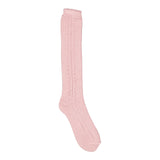Knee Socks Pointelle, Strømper - Faded Rose