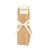 Knee Socks Pointelle, Strømper - Cumin