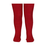 Tights Cable, Strømpebukser - Hibiscus Red