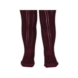 Tights Pointelle, Strømpebukser - Deep Mulberry