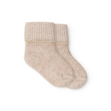 Newborn Socks 2-pack, Strømper - Light Beige Mel.