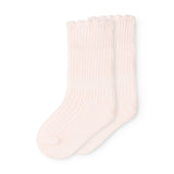Newborn Socks Scallop 2-pack, Strømper - Rosa