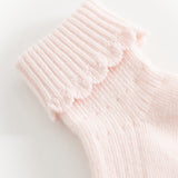 Newborn Socks Scallop 2-pack, Strømper - Rosa