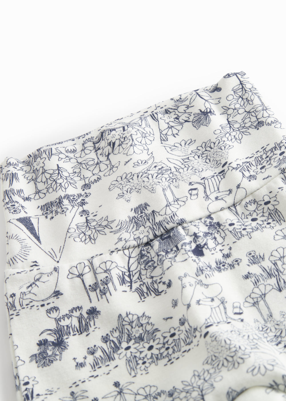 Bukser med fødder til de nyfødte med Moomin print