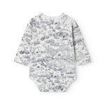 Langærmet bodystocking med Moomin print til nyfødte