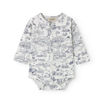 Langærmet bodystocking med Moomin print til nyfødte