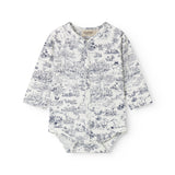 Langærmet bodystocking med Moomin print til nyfødte