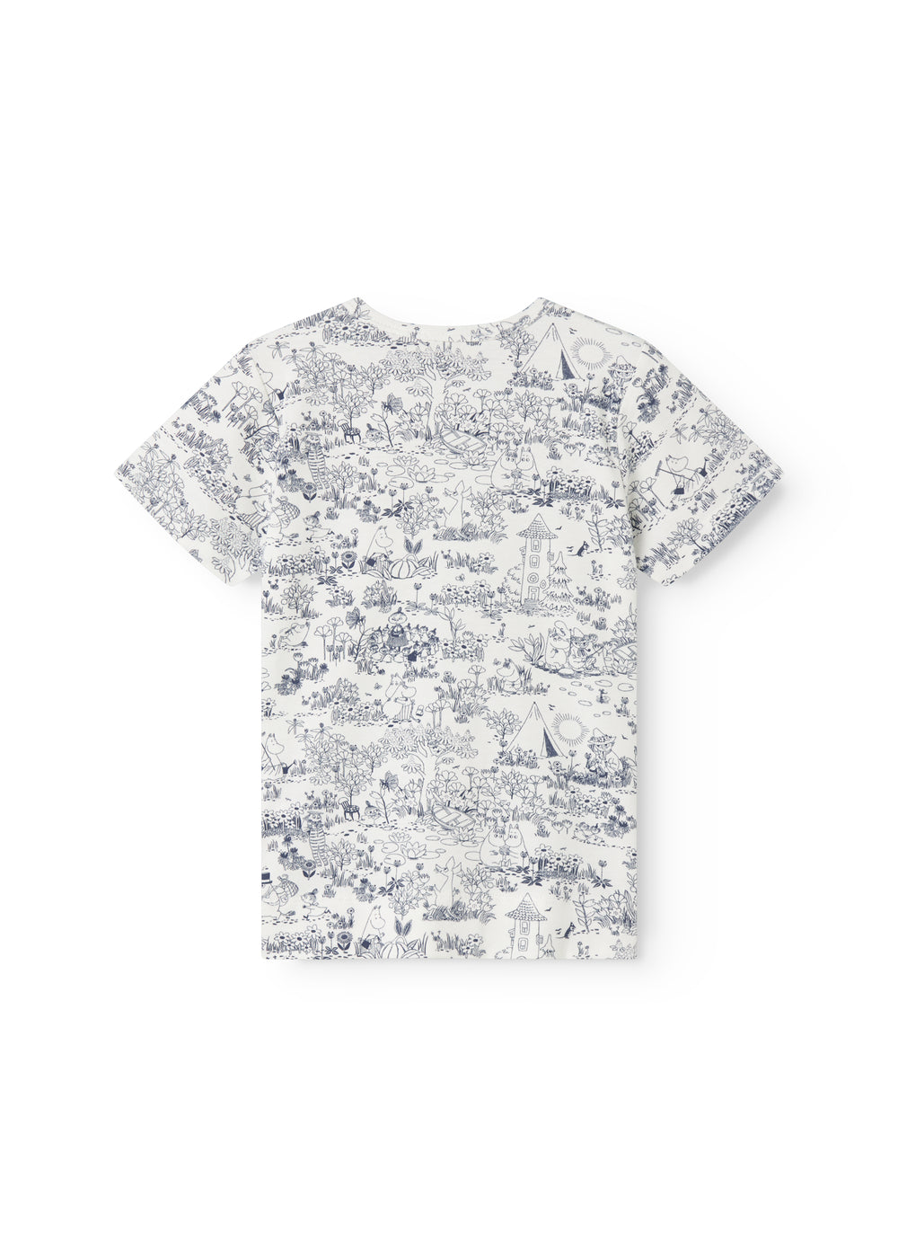 Kortærmet t-shirt til børn med et fint Moomin print