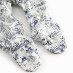 Langærmet baby heldragt med fødder og Moomin print