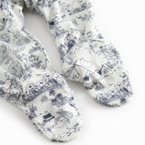 Langærmet baby heldragt med fødder og Moomin print