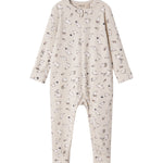 Heldragt til baby med lange ærmer og Moomin-tryk i lyse farver