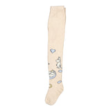 Tights Jacquard, Strømpebukser - Beige Mel. Moomin