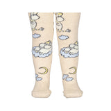 Tights Jacquard, Strømpebukser - Beige Mel. Moomin