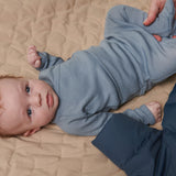 Pixa, Uld Rib Bukser - Monsoon Blue