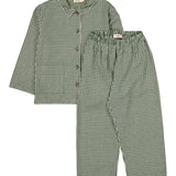 Pajama Set, Nattøj - Green Check