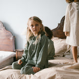 Pajama Frill Set, Nattøj - Green Check