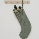 Christmas Stocking, Julesok - Green Check