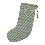 Christmas Stocking, Julesok - Green Check