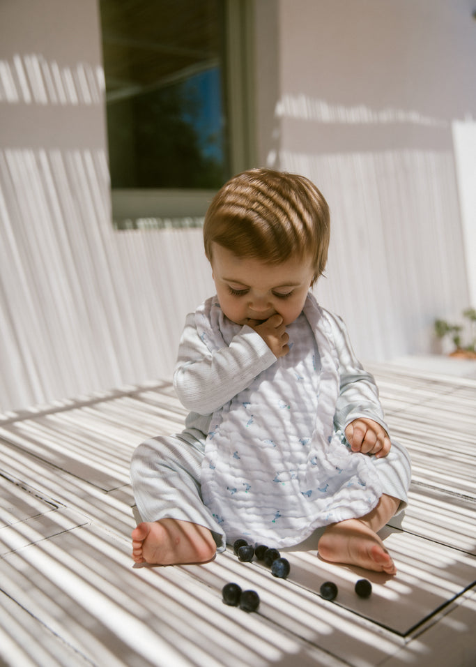 Bib Long (2-pack), Hagesmæk - Dolphin