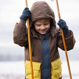 Omas Jacket, Vinterjakke - Deep Choco Block