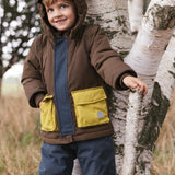 Omas Jacket, Vinterjakke - Deep Choco Block