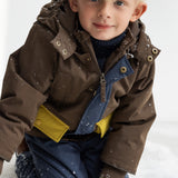 Omas Jacket, Vinterjakke - Deep Choco Block