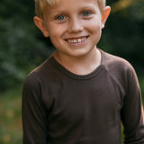 Base Tee LS, T-shirt - Deep Choco